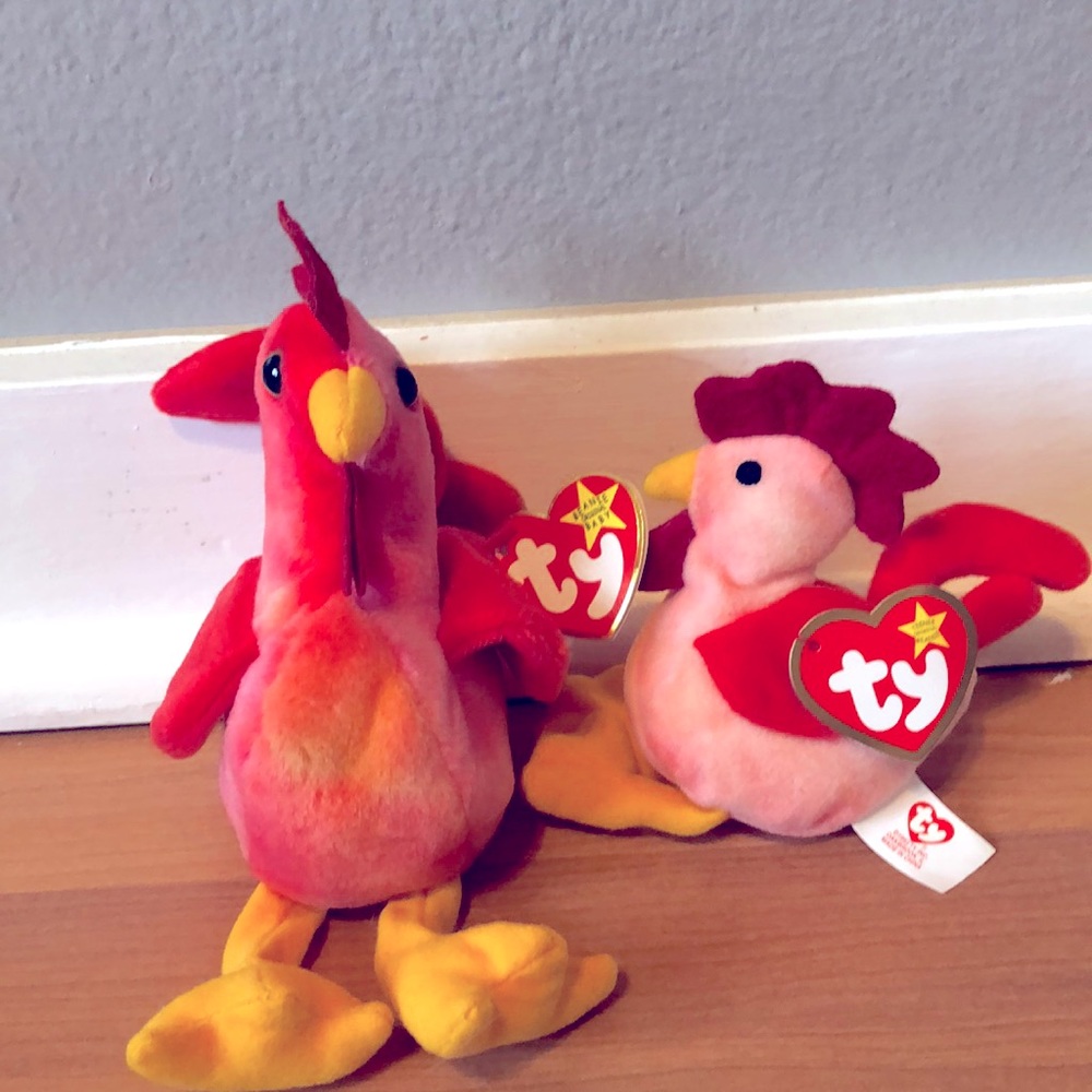 Retired Ty Beanie Baby Strut & Teenie
